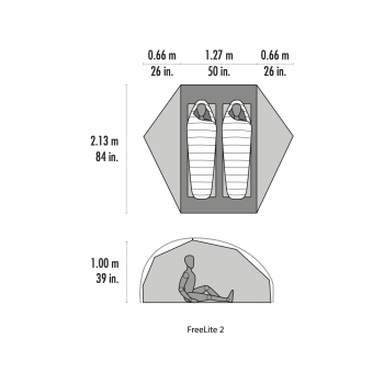 MSR FreeLite 2 Tent V3 green